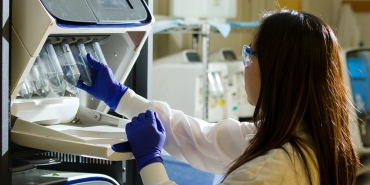 Female scientist in laboratory