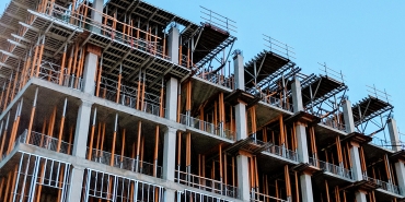 Concrete building under construction